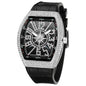 Top Brand Luxury Watch Men Classic Tonneau Case Calendar Quartz Watch for Men Male Clock Hombre Relogio Masculino 2023 New