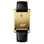 New Watch Fashionable Simple Light Luxury High End Square Watch Leather Strap for Men and Women Couple Quartz Clock Wristwatches