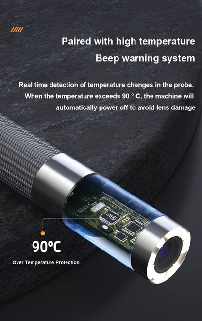 8.5/6.2/3.9mm Single Lens 1080P Endoscope 360° 2 Ways Suitable for Automotive Diesel Engine Carbon Deposition Aviation Detection