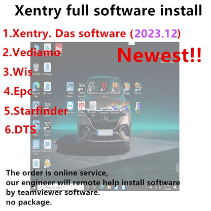 Newest 2023.12 MB STAR SD C4/C5/C6 Software Xentry DAS Install or Upgrade Online Xentry 2023.12 Passthru Version for OpenPort 2.