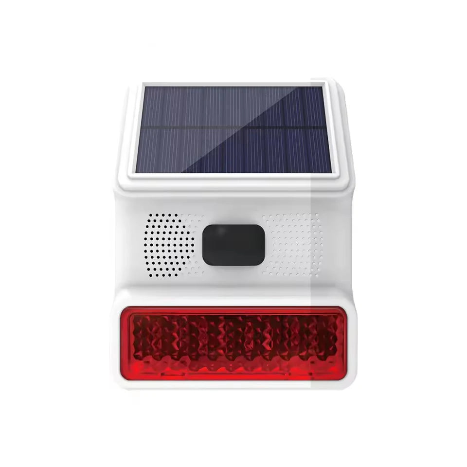 New 433MHz Wireless light Flash Strobe Outdoor Solar Waterproof Siren for Home Burglar PIR Motion Door Gap Security Alarm System