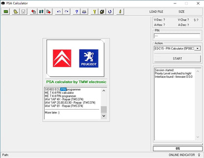 for PSA Software V16.04.07 and for PSA PIN Calculator software and for PSA ENGINE ECU ENCODE Software for Citroen for Peugeot
