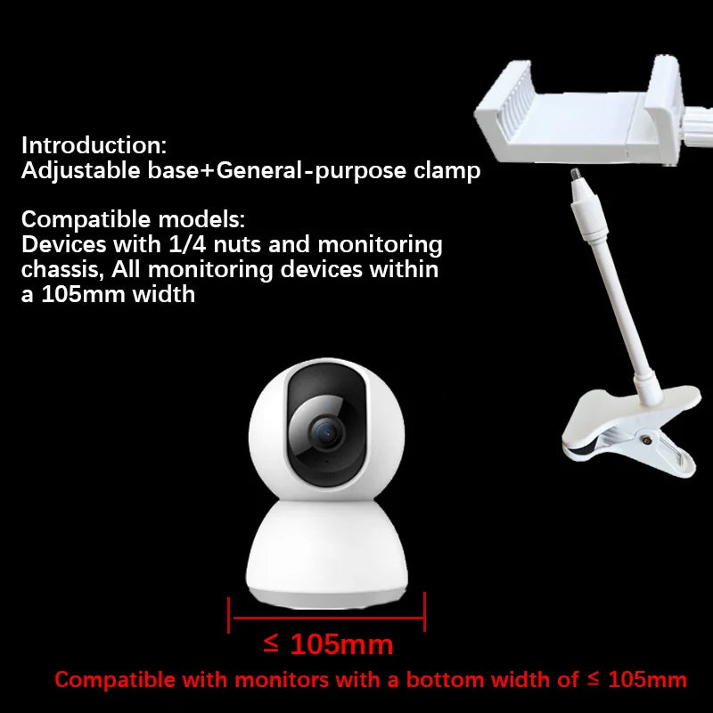 Video monitoring clip - No drilling required. Can be attached freely. Supports multiple models. Compatible with Xiaomi, TP-LINK,