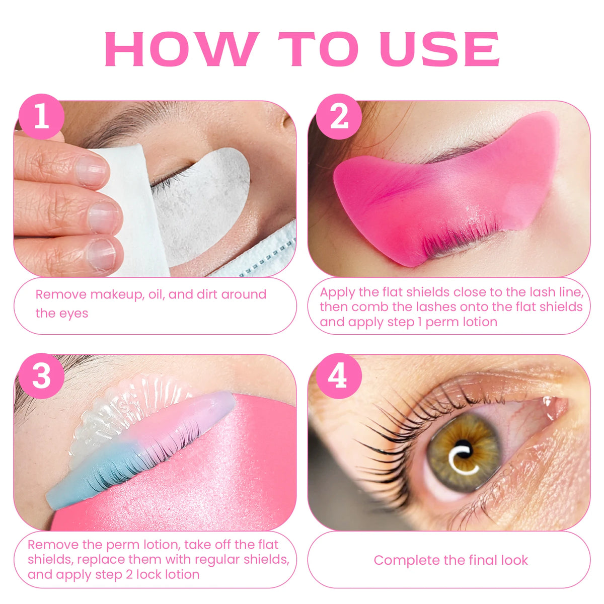 Reusable 2Pcs Eye Pads Silicone Stripe Lash Lift Shield Eyelash Extension Super Sticky Under Eye Gel Patch Beauty Tool