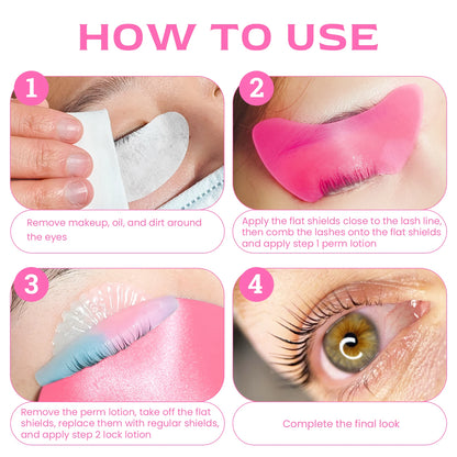 Reusable 2Pcs Eye Pads Silicone Stripe Lash Lift Shield Eyelash Extension Super Sticky Under Eye Gel Patch Beauty Tool