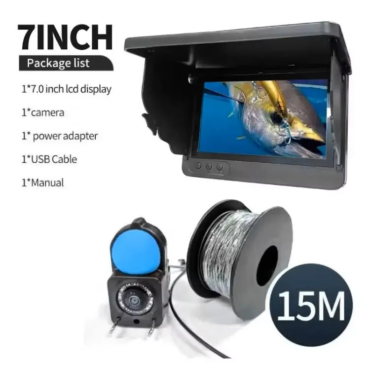 1080P HD Camera  Underwater Fishing Camera Infrared Lights Portable Ice Fishing Fish Finder Camera 15M & 30M For Lake Fishing