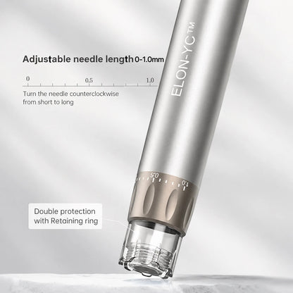Newly ELON-YC-H6 Microneedling pen 2-in-1 beauty equipment with 10 cartridges Needle length 0.25mm