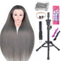 Long Hair Styling head For Hairstyle ProfessionaTraining Head Kit Mannequin Head Styling ToPractice Hot Curl lron Straighten