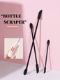 1/3Pcs Silicone Empty Bottle Scraper With Black Scraper, Foundation Scraper, Tiny Lotion Jar Scraper to Get Last of Makup