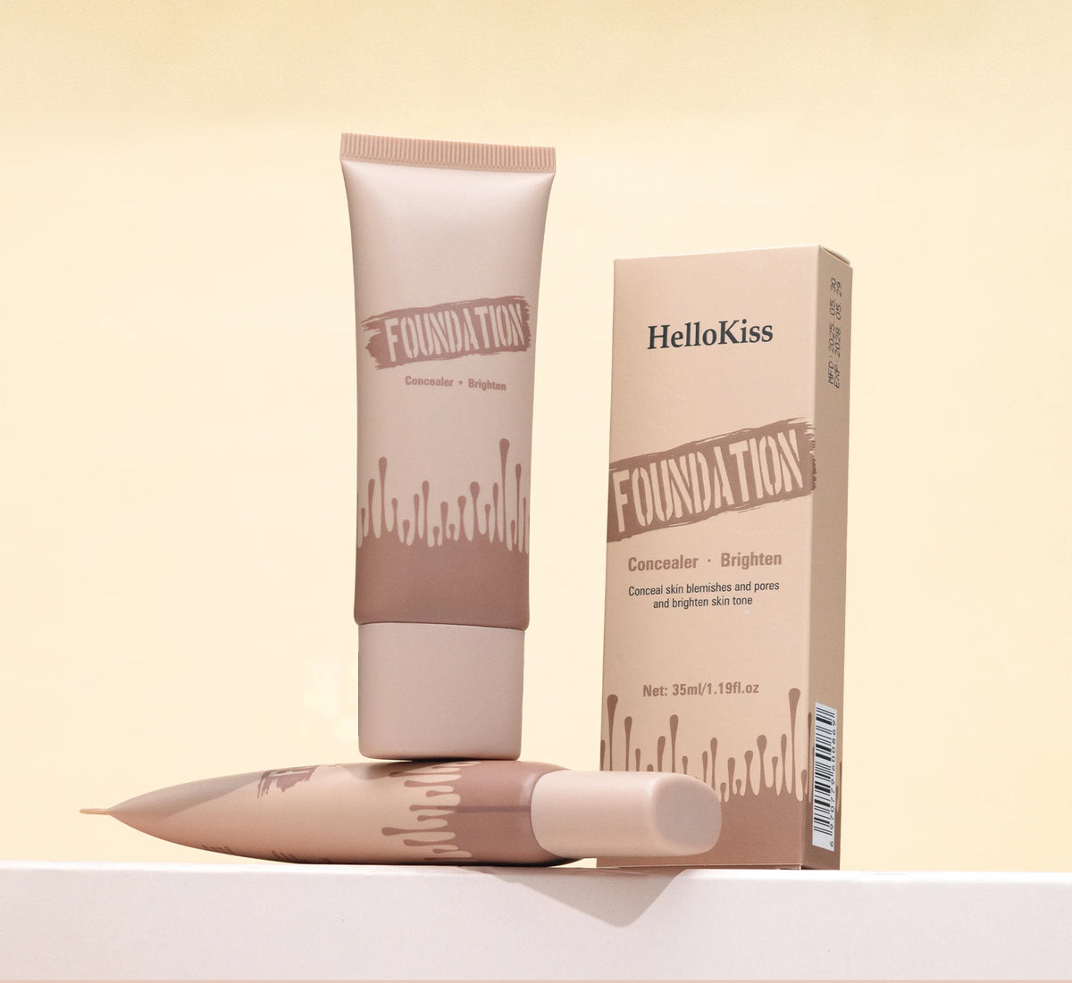 Full Coverage Foundation, Matte Finish Oil-control Liquid Foundation, Covering Blemishes And Dark Spot, Concealer Cream