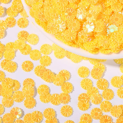500g/bag 9mm Daisy Sequins - Glitter Flakes for Slime Filling, Nail Art & Phone Case Decor, DIY Resin Craft Accessories