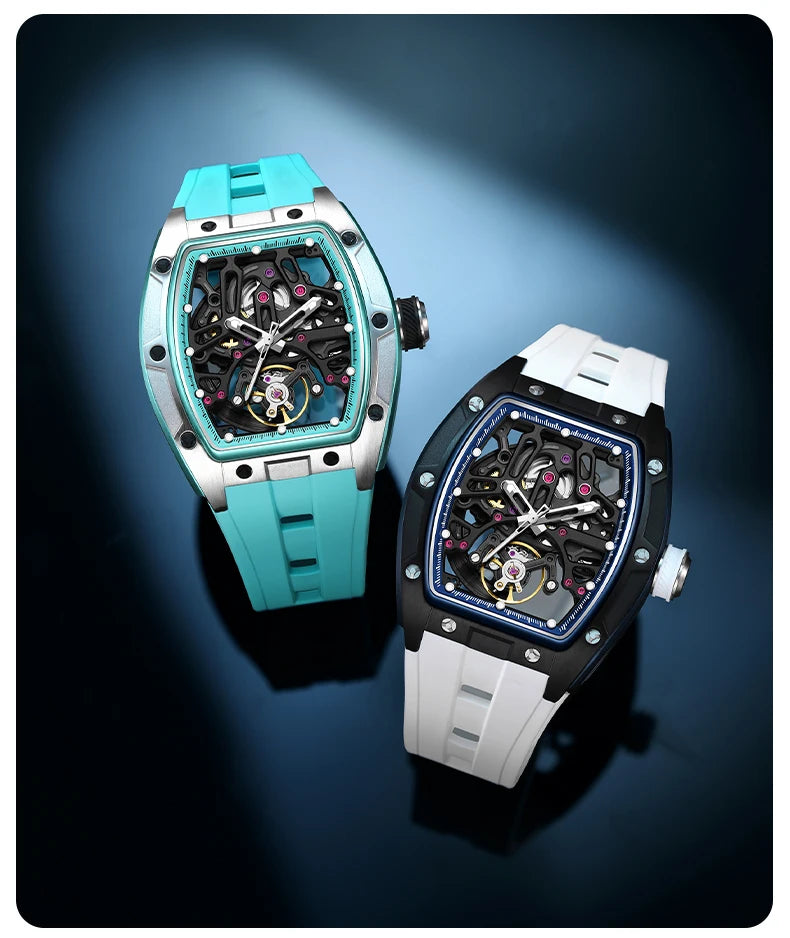 Mechanical Watch 2026 Luminous Transparent Steel Case Tourbillon Automatic Luxury Skeleton Dial Wholesale Gorman Watch