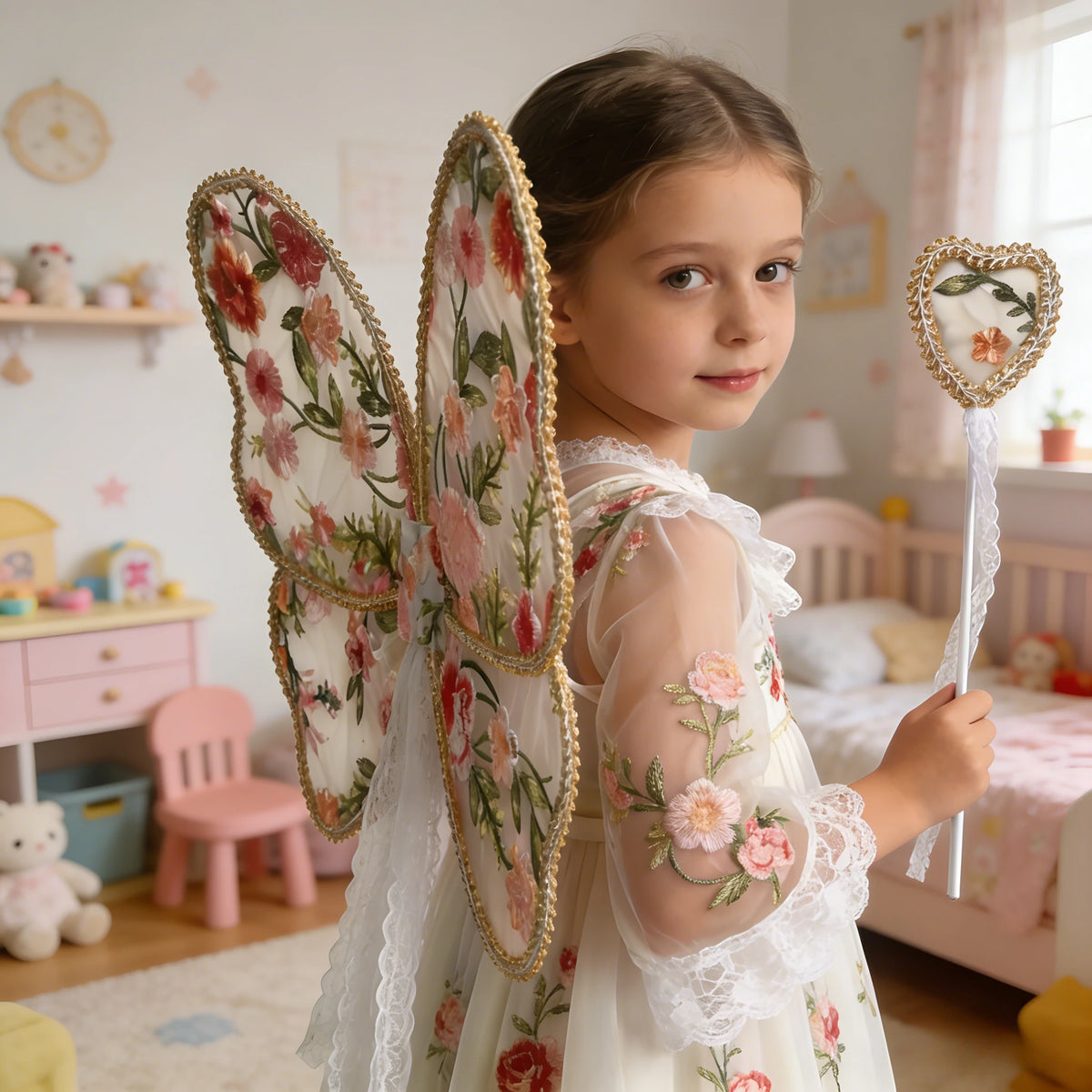 Butterfly Wings Angel Fairy Costume Newborn Baby Photography Props Soft Girl Photo Shoot Accessories