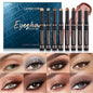 Waterproof Long Lasting Metallic Eyeshadow Sticks Satin Finish 16 Vibrant Colors Professional Makeup Pencil Crayon Set 8PCS
