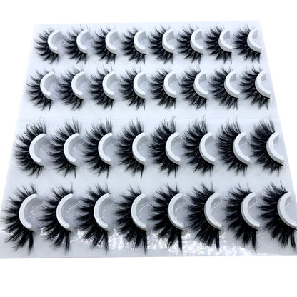 16 Pairs 3D Mink Lashes Natural False Eyelashes Dramatic Volume Fake Lashes Makeup Eyelash Extension Silk Eyelashes