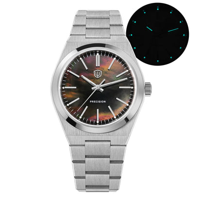 Watchdives Quartz Watches VH31 Sweep Movement New Sapphire Luxury Watch 37mm BGW9 Luminous 100m Waterproof Mens Watch