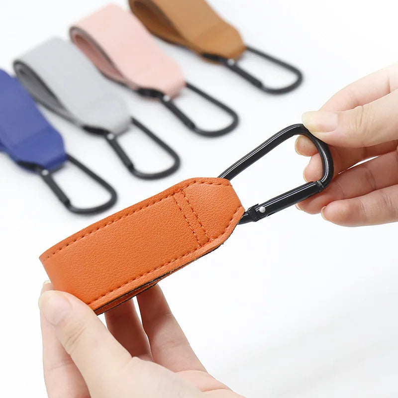 1/2pcs PU Leather Baby Bag Stroller Hook Pram Rotate 360 Degree Rotatable Cart Organizer Pram Hook Stroller Accessories