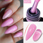 2 In 1 Nude Pink Rubber Base Gel Nail Polish Semi Permanent Self Leveling UV Construction Gel Varnish Soak off DIY Nail Supplies