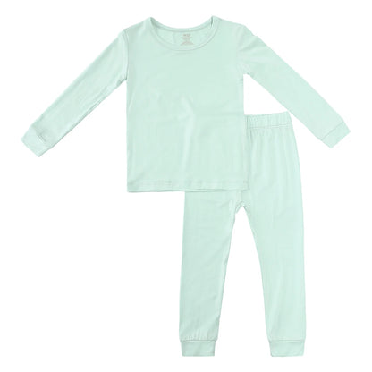 2026 Kids Pajamas Sets Bamboo Fiber Clothes Hight Elasticity Breathable Sleepwear Set For 1-7T Boy Girl Loungewear Suit