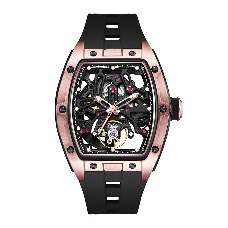 Mechanical Watch 2026 Luminous Transparent Steel Case Tourbillon Automatic Luxury Skeleton Dial Wholesale Gorman Watch