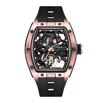 Mechanical Watch 2026 Luminous Transparent Steel Case Tourbillon Automatic Luxury Skeleton Dial Wholesale Gorman Watch