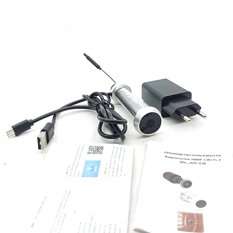Peephole No Expansion Hole Diameter 16mm 1080P Wide Angle Cat Door Eye Hole Camera Security Wifi Mini IR Wireless Camera Viewer