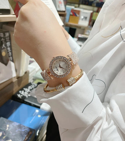 2024 Fashion Top Brand Luxury Watch Women Waterproof Crystal Women Dress Watch Fully Diamond Women Watches Ladies Watch Quartz