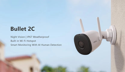 IMOU Clearance Outdoor Surveillance Camera WiFi IP Camera AI Personal Detection Smart Tracking Compatible with Alexa Waterproof