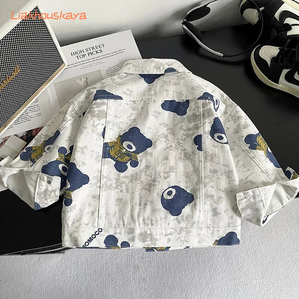 2026 New Boys Spring Autumn Jacket Fashion Casual Coat For Kids Toddler Baby  Outerwear All Match Streetwear Children Clothing