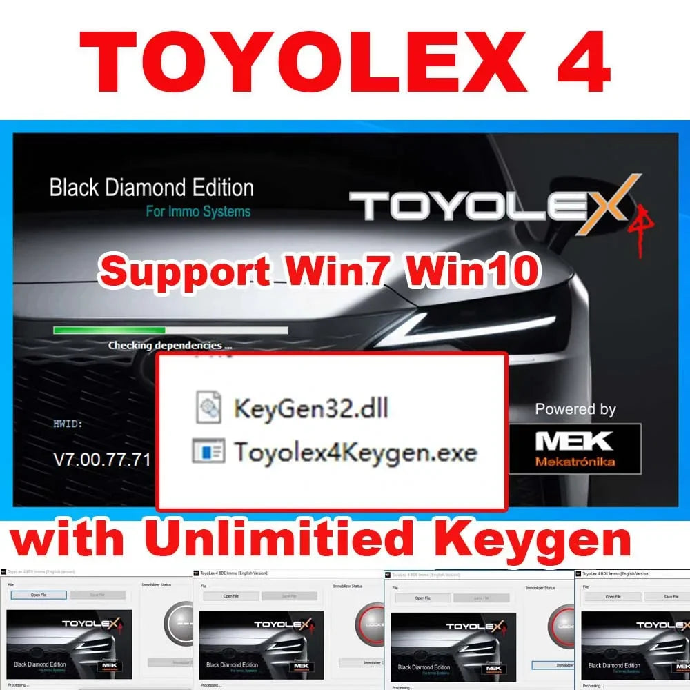 6 IN 1 ECU Software WinOLS 4.7 XDecoder 10.3 ECUsafe 2.0 TOYOLEX 4 DaVinci 1.0.28 IMMO SERVICE TOOL V1.2 Car Repair Software