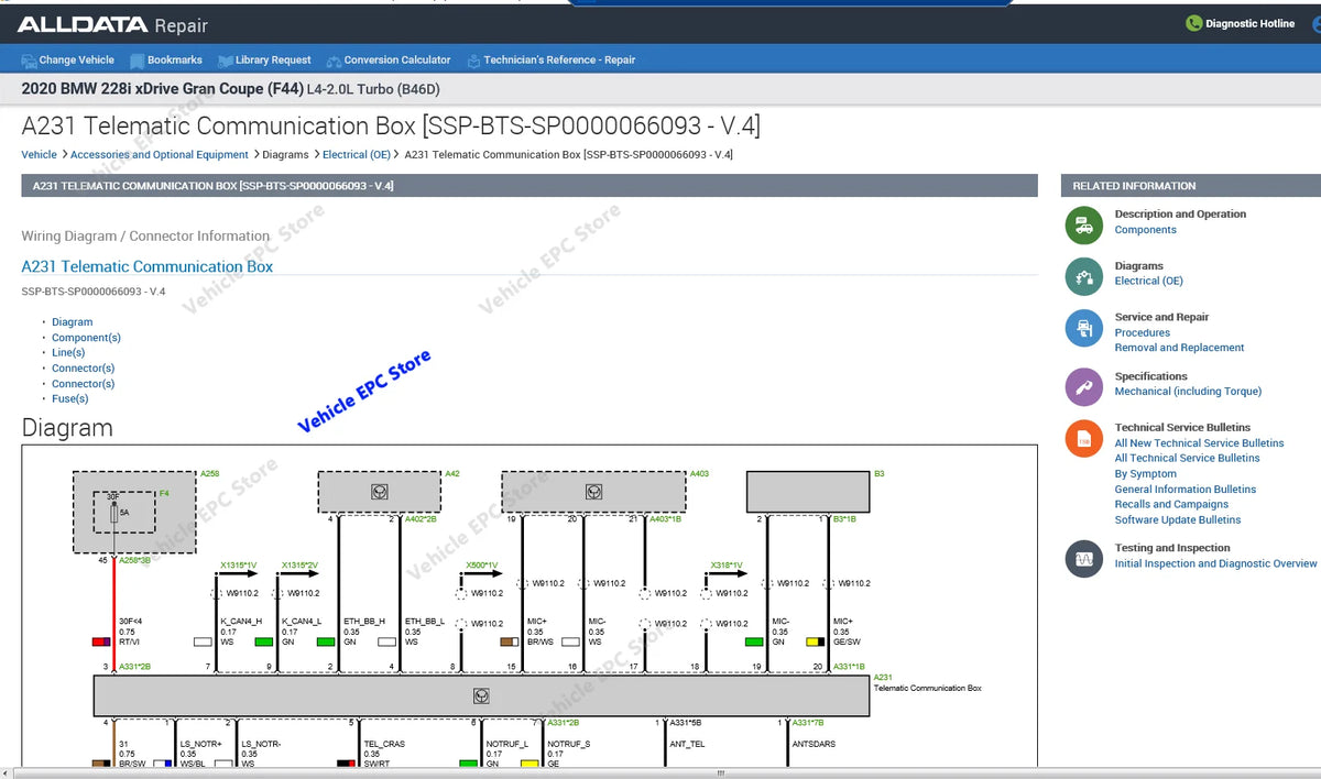 2026 hot selling newest for Auto Repair Software, All Data Car Software with Wiring Diagram, 10.53, Link Auto, 3.45 ATSG