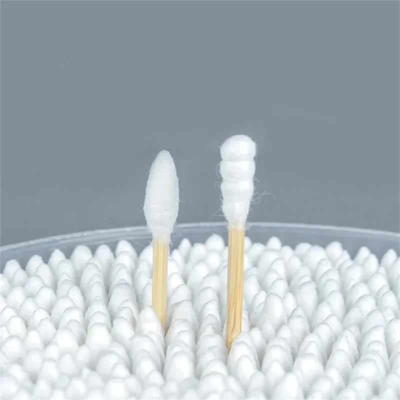Wholesale 100/300/500/1000 pcs Double-Ended Cotton Swabs, Clean and Hygienic Baby Cotton Swabs, Ear Cleaning Sticks, Health Clea