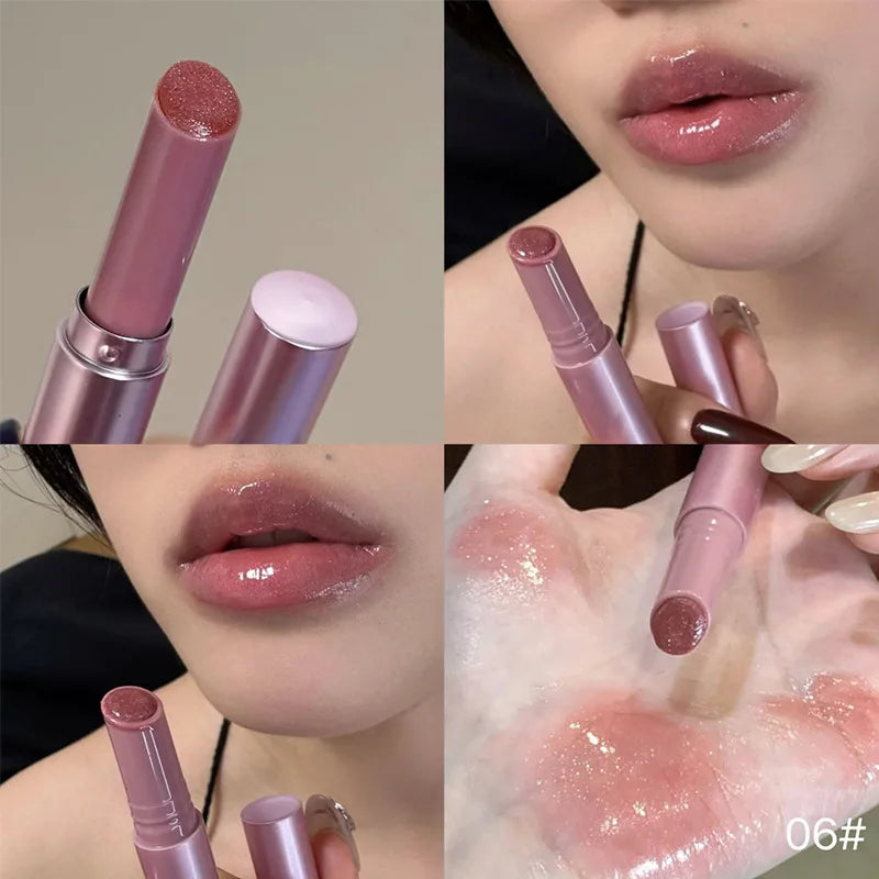 Smoky Grey Violet Lipstick Matte Velvet Finish Smooth Application Lip Mousse Waterproof Mirror Glossy Lip Tint Not Fading Makeup