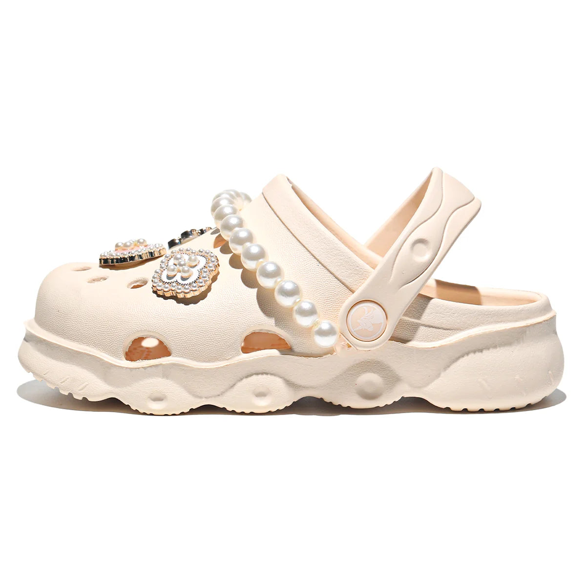 Kids' Glitter Clog, Lightweight EVA Garden Shoes, Waterproof Non-Slip Sandals, Comfortable Slip-On Shoes for Indoor Outdoor 1214