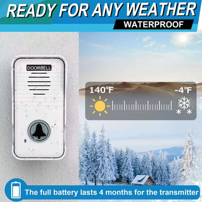 Wireless Voice Duplex Intercom Doorbell 500M Apartment Room Intercom Intercom System Doorbell for House Home Factory Office
