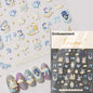 Pink Translucent Peach Jelly Texture 5D Soft Embossed Reliefs Self Adhesive Nail Art Stickers Cute Fruits 3D Manicure Decals