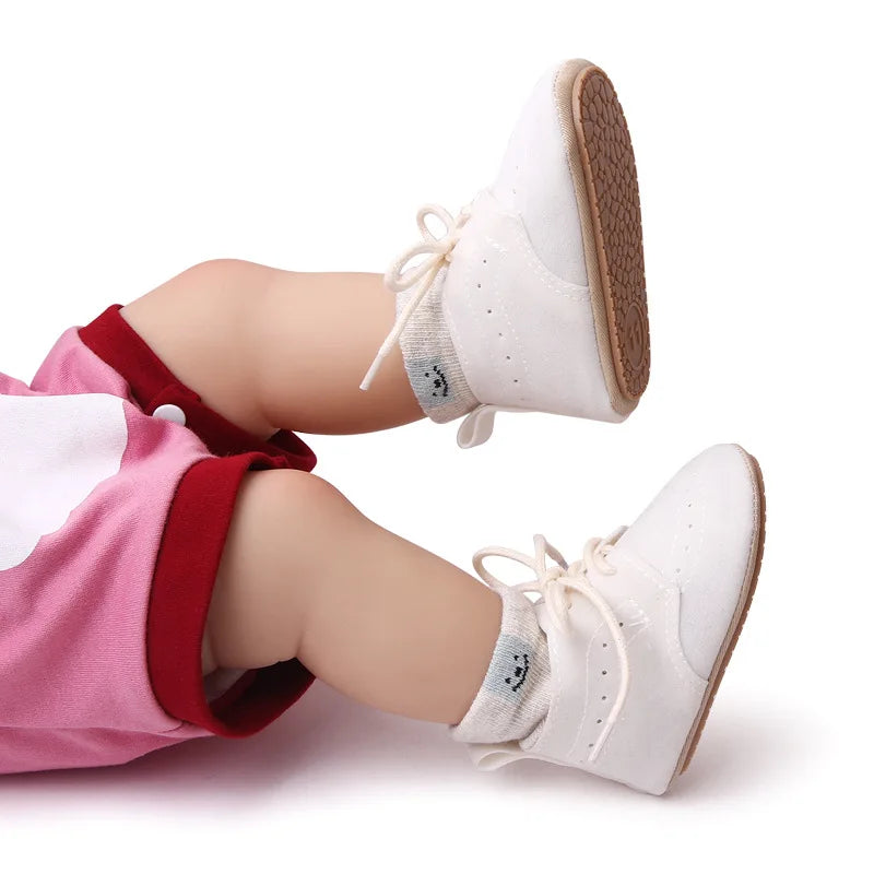 Newborn Baby Shoes Baby Boy Girl Shoes Classic Leather Rubber Sole Anti-slip Toddler First Walkers Infant Girl Shoes Moccasins