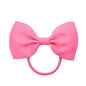 2.75 Inch Small Ribbon Bows With Elastic Hair Bands For Kids Girls Ponytail Solid Color Bowknot Hair Ropes Ties Hair Accessories