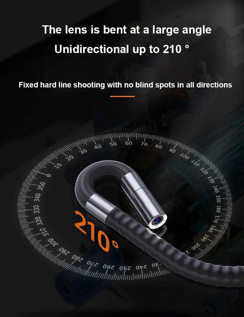 8.5/6.2/3.9mm Single Lens 1080P Endoscope 360° 2 Ways Suitable for Automotive Diesel Engine Carbon Deposition Aviation Detection