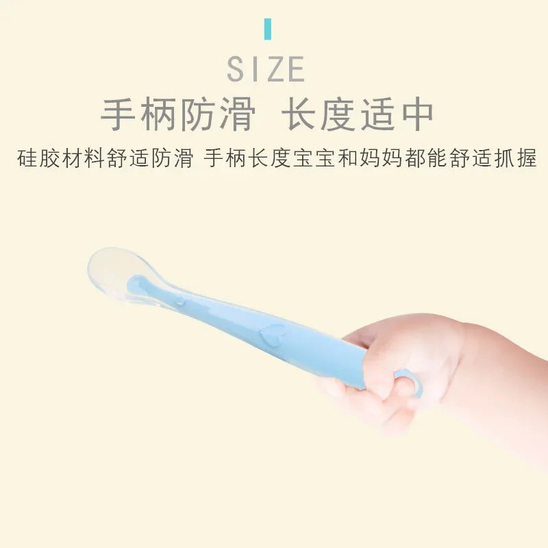 2/1pcs Silicone Spoon for Baby Infant Feeder Spoons for Children Kids Soft Safety Feeding Spoons BPA Free Baby Utensils Flatware