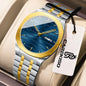 CAREKISO Luxury Fashion Men Clock Waterproof Week Date Casual Man Wristwatch Stainless Steel Quartz Business Men's Watches Reloj