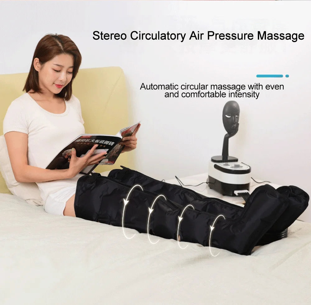 Thigh Air Compression Pressure Massager Home Use Relieve Varicose Veins Leg Massager Machine Promote Blood Circulation Relieve