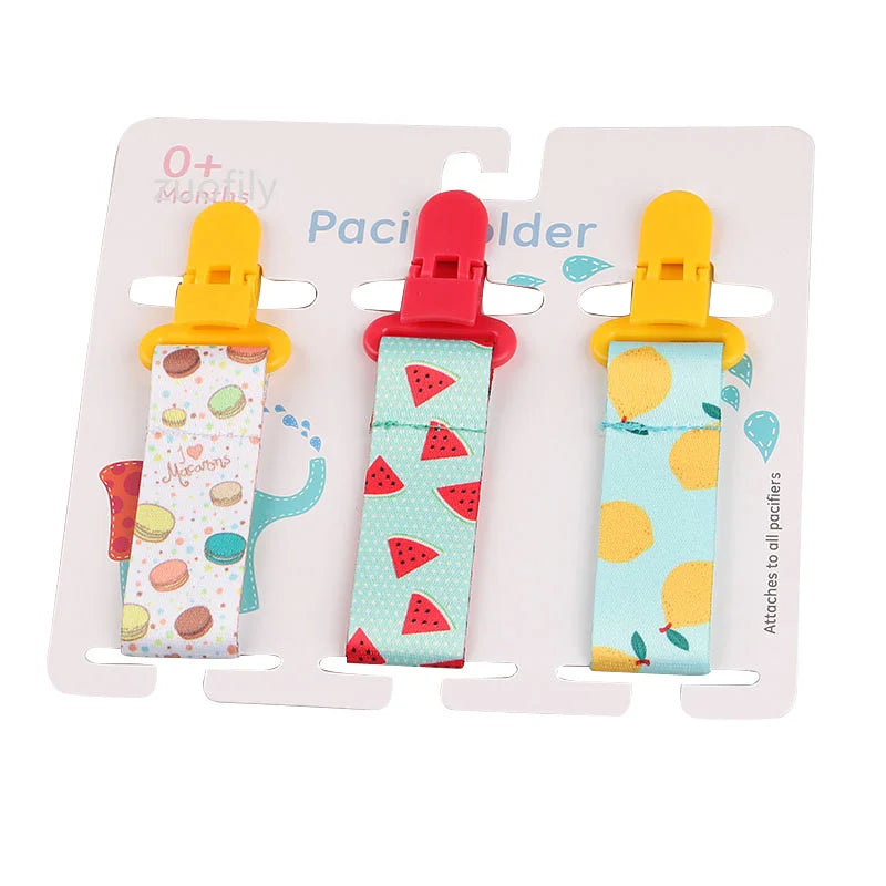 3 Pcs/Set Baby Pacifier Clips Pacifier Chain Dummy Clip Nipple Holder For Nipples Children Pacifier Clip Soother Holder Attache