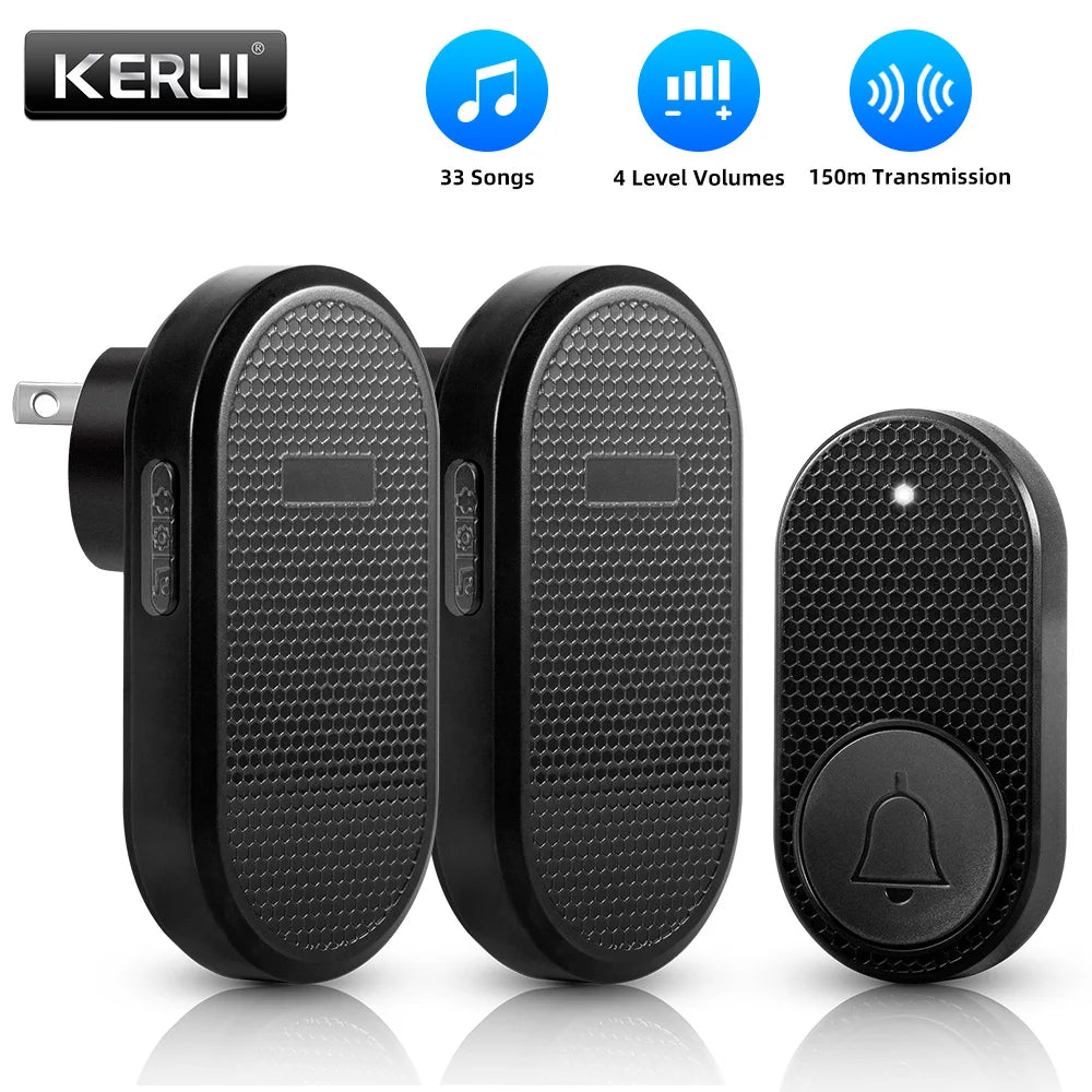 M558 Wireless Smart Doorbell Welcome Home Security Alarm Door Bell with 33 Songs 4 Levels Adjustable Volume Easy Installation