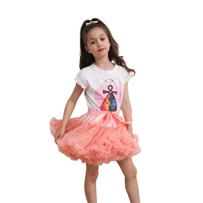 Lush Small Baby Girls Tutu Skirt for Kids Children Puffy Tulle Skirts for Girl Newborn Party Princess Girl Clothes 1-15 Years