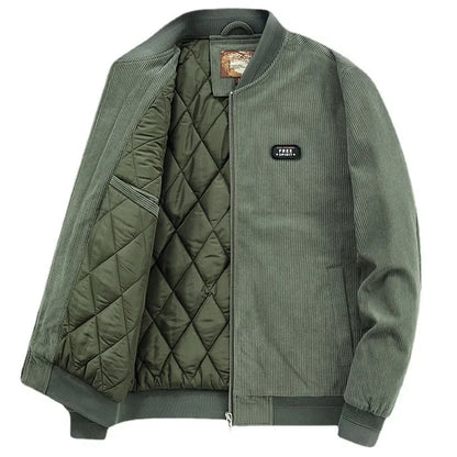 New Winter Men Corduroy Down Jackets Casual Warm Parkas High Quality Male Outdoor Winter Coats Jaquetas Men's Clothing Size 4XL