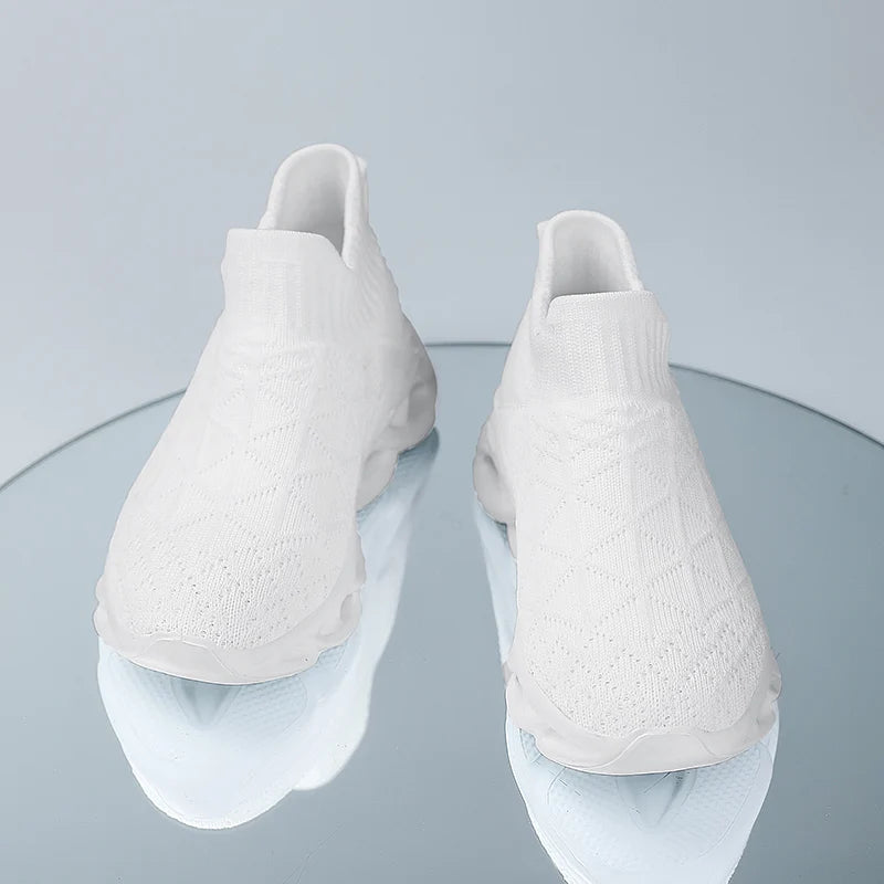 Children Sneaker Boys Sock Shoes Fashion Knit Spring Breathable Lightweight Running Sports Shoes Boy Slip on Casual Sneaker