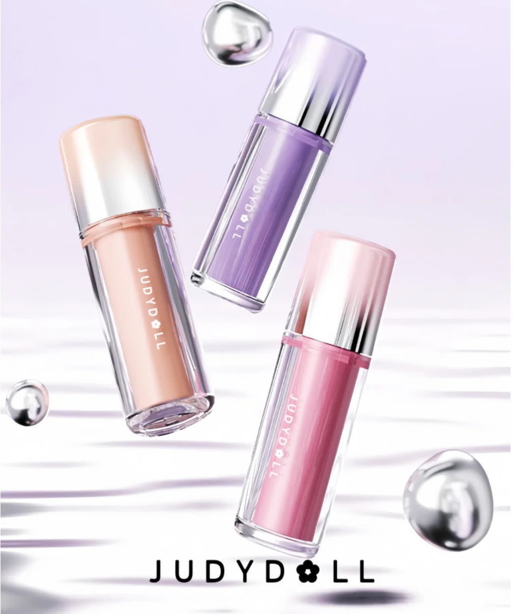 Judydoll Dual Finish Watery Lip Gloss 2.4g Nurturing Hydrating Color Fresh Makeup Cosmetics