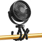 Fan for Cart Stroller Fan Portable Outdoor Fan Clip On for Baby 500mAh USB Rechargeable Handheld Electric Fan for Home 3 Speeds