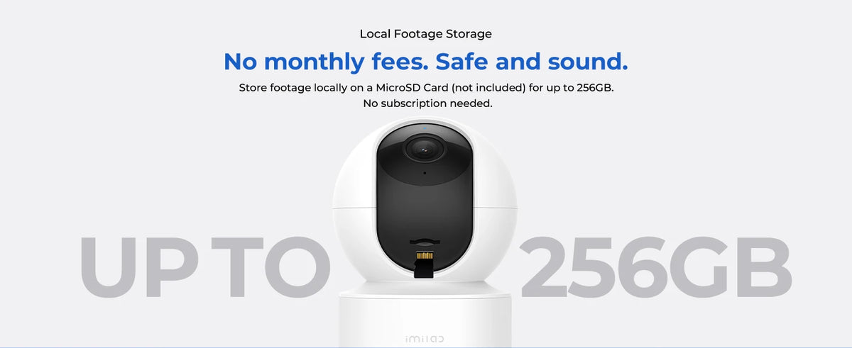 IMILAB C21 WiFi Camera 2.5K Baby Monitor Indoor IP Camera with PTZ Night Vision 2-Way Audio Human Tracking AI Detection